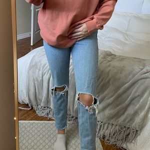 Aritzia Levi wedgie jeans